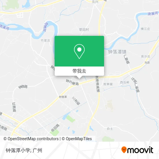 钟落潭小学地图