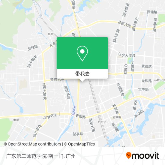 广东第二师范学院-南一门地图