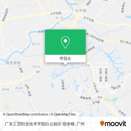 广东工贸职业技术学院白云校区-宿舍楼地图