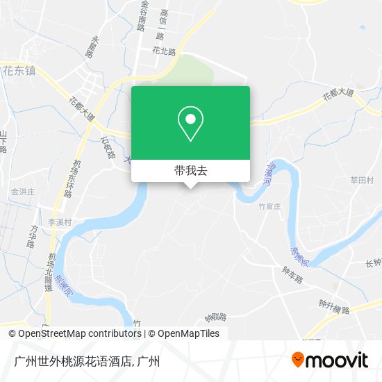 广州世外桃源花语酒店地图