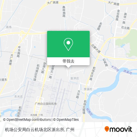 机场公安局白云机场北区派出所地图