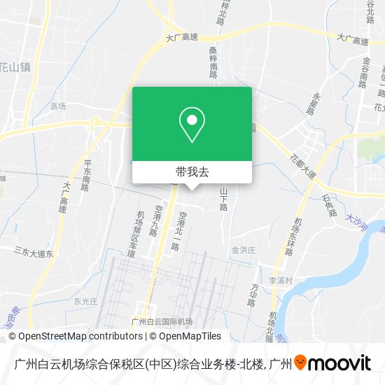 广州白云机场综合保税区(中区)综合业务楼-北楼地图