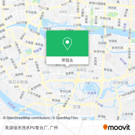 美源缩水洗水PU复合厂地图