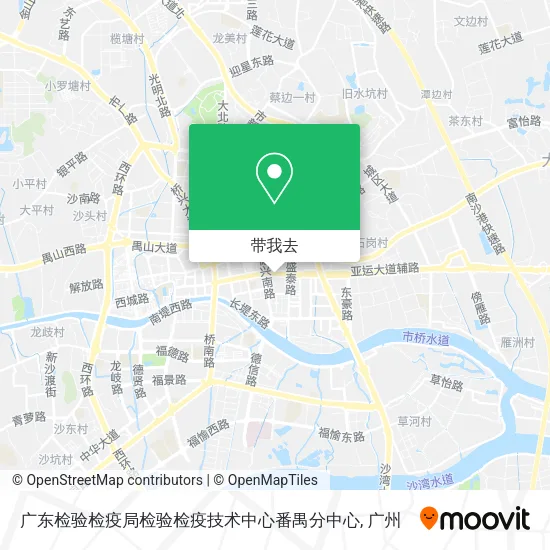 广东检验检疫局检验检疫技术中心番禺分中心地图