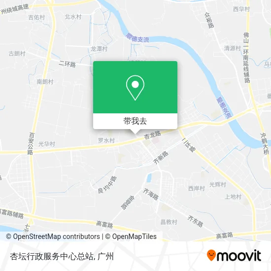 杏坛行政服务中心总站地图