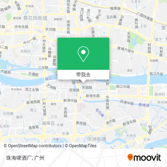 珠海啤酒厂地图