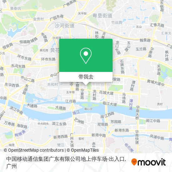 中国移动通信集团广东有限公司地上停车场-出入口地图