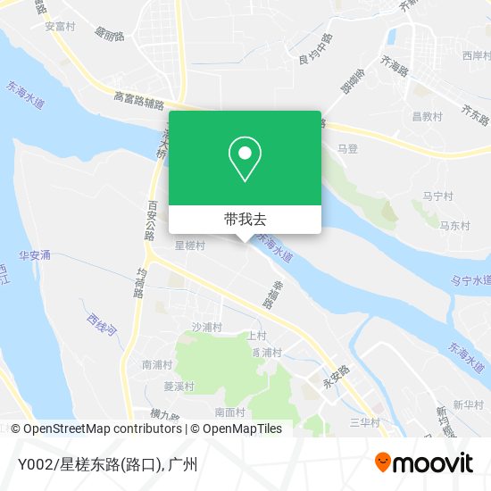 Y002/星槎东路(路口)地图