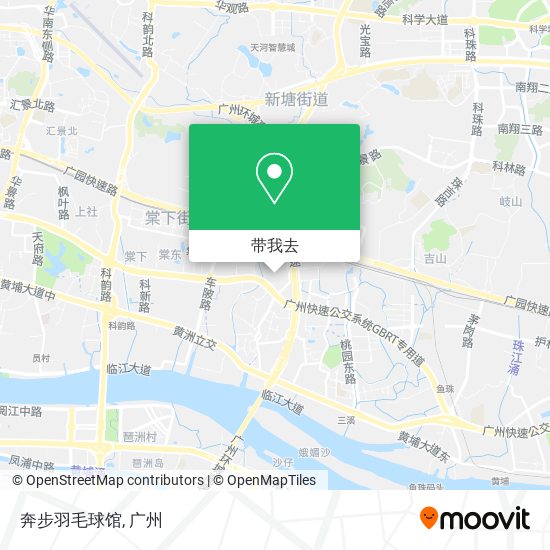 奔步羽毛球馆地图