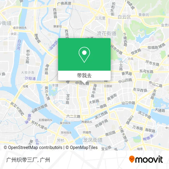 广州织带三厂地图