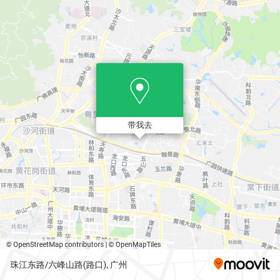 珠江东路/六峰山路(路口)地图