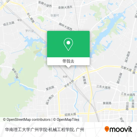 华南理工大学广州学院-机械工程学院地图