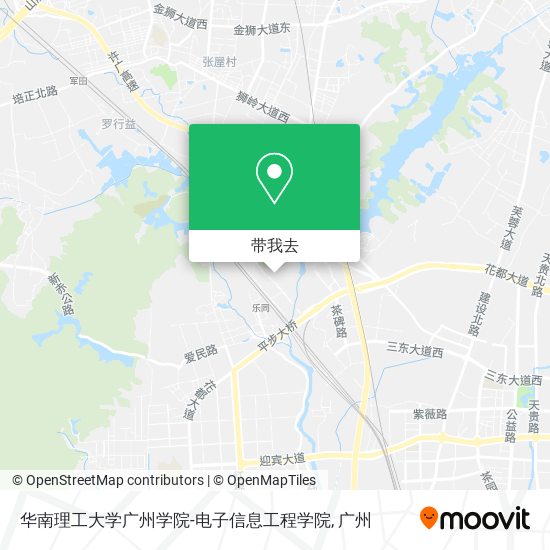 华南理工大学广州学院-电子信息工程学院地图