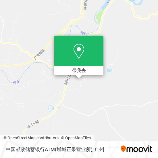中国邮政储蓄银行ATM(增城正果营业所)地图