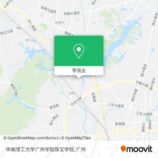 华南理工大学广州学院珠宝学院地图