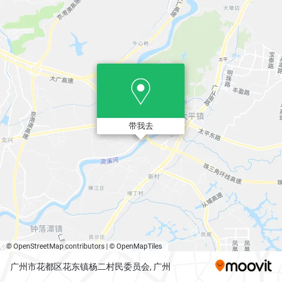 广州市花都区花东镇杨二村民委员会地图