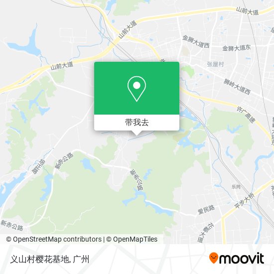 义山村樱花基地地图