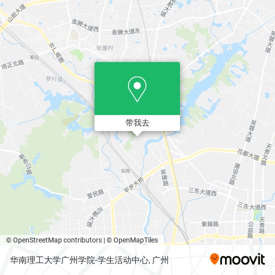 华南理工大学广州学院-学生活动中心地图