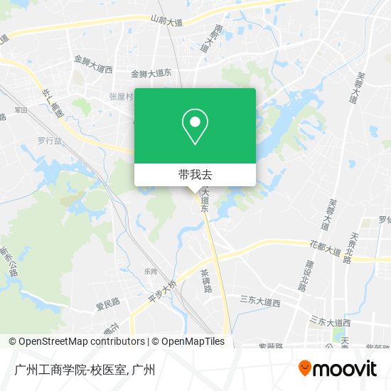 广州工商学院-校医室地图