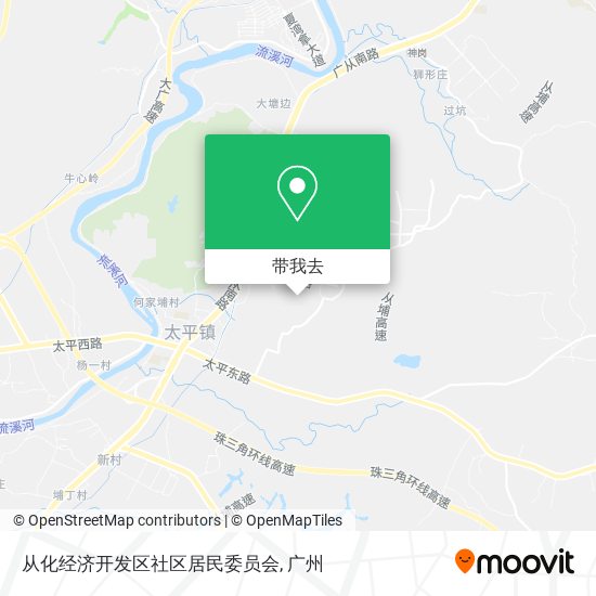 从化经济开发区社区居民委员会地图