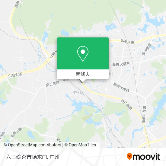 六三综合市场东门地图