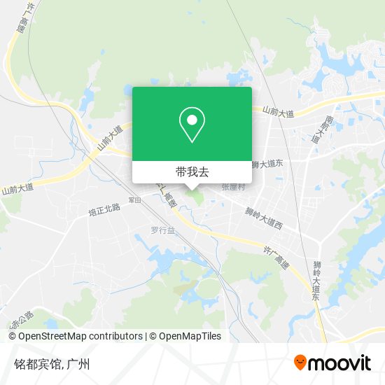 铭都宾馆地图