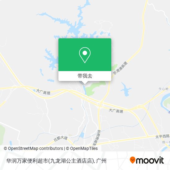 华润万家便利超市(九龙湖公主酒店店)地图