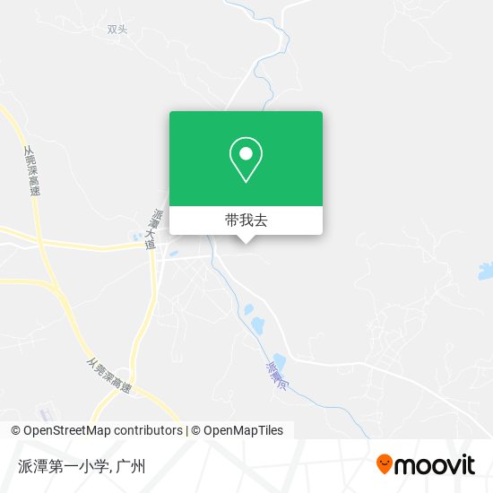派潭第一小学地图
