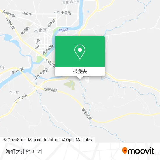 海轩大排档地图