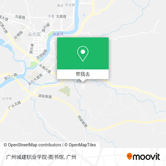 广州城建职业学院-图书馆地图