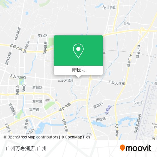 广州万奢酒店地图