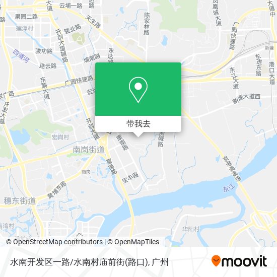水南开发区一路/水南村庙前街(路口)地图