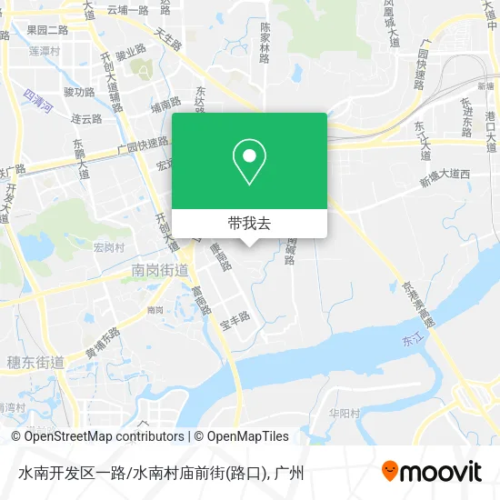 水南开发区一路/水南村庙前街(路口)地图