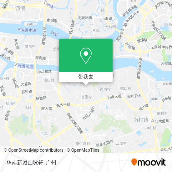 华南新城山咏轩地图