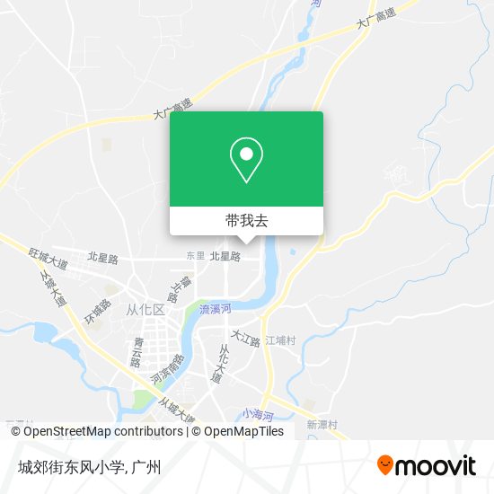 城郊街东风小学地图