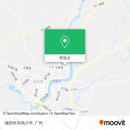 城郊街东风小学地图