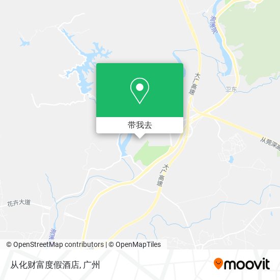 从化财富度假酒店地图