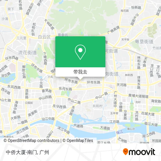 中侨大厦-南门地图