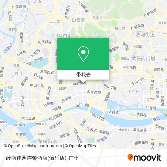 岭南佳园连锁酒店(怡乐店)地图