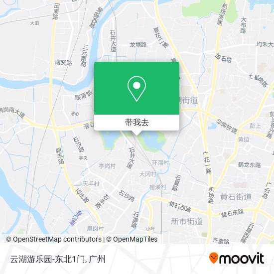 云湖游乐园-东北1门地图