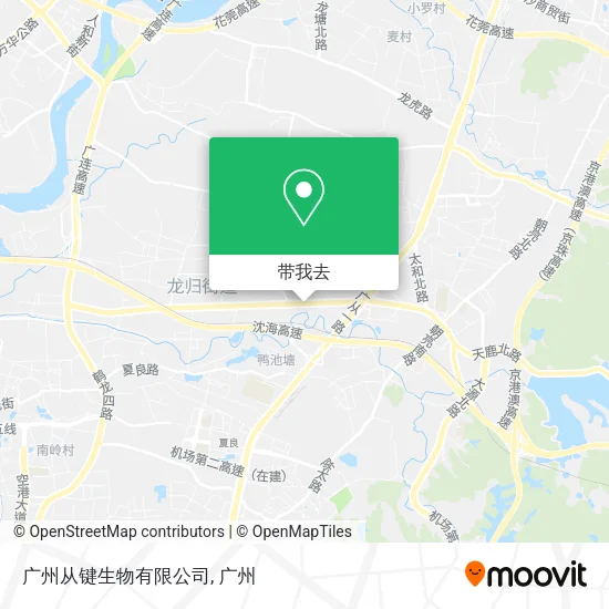 广州从键生物有限公司地图