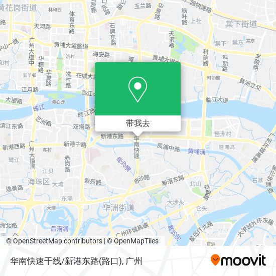 华南快速干线/新港东路(路口)地图