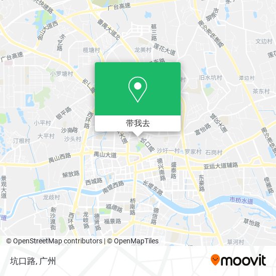 坑口路地图