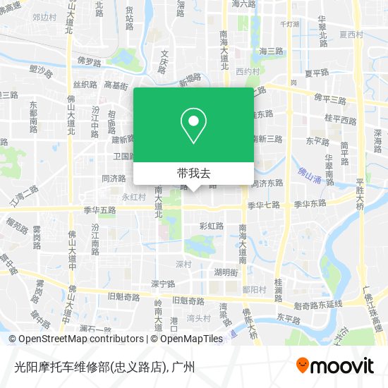 光阳摩托车维修部(忠义路店)地图