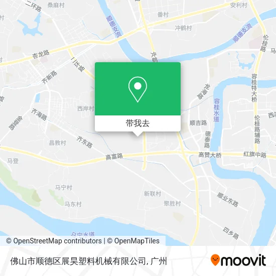 佛山市顺德区展昊塑料机械有限公司地图