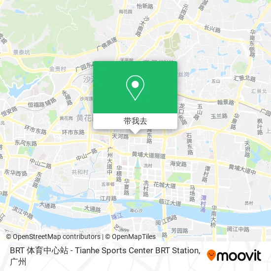 BRT 体育中心站 - Tianhe Sports Center BRT Station地图