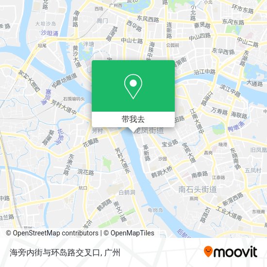 海旁内街与环岛路交叉口地图