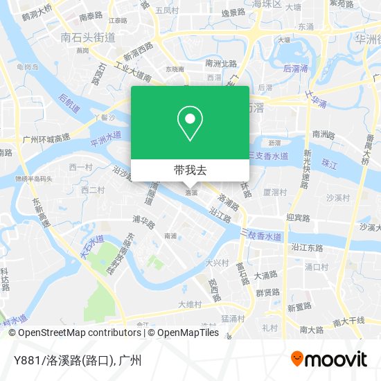 Y881/洛溪路(路口)地图