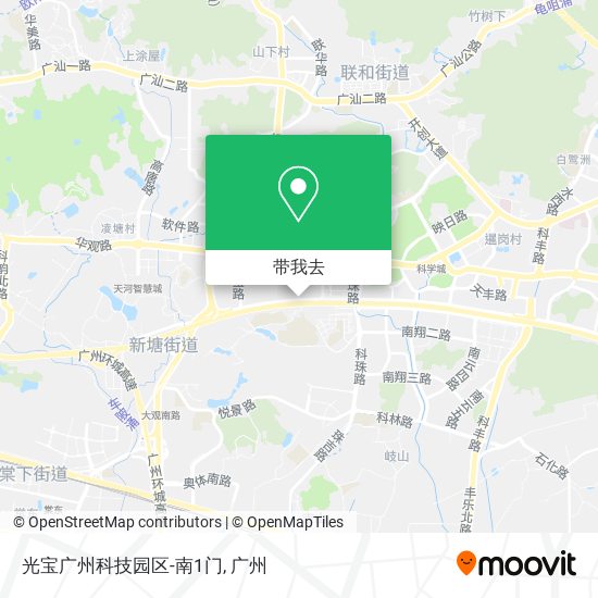 光宝广州科技园区-南1门地图