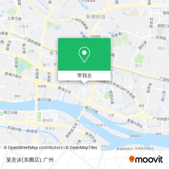 菓意浓(东圃店)地图